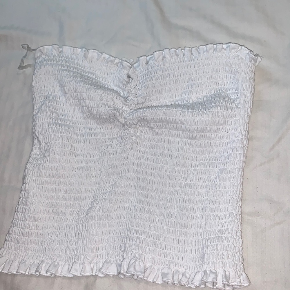 white crop top